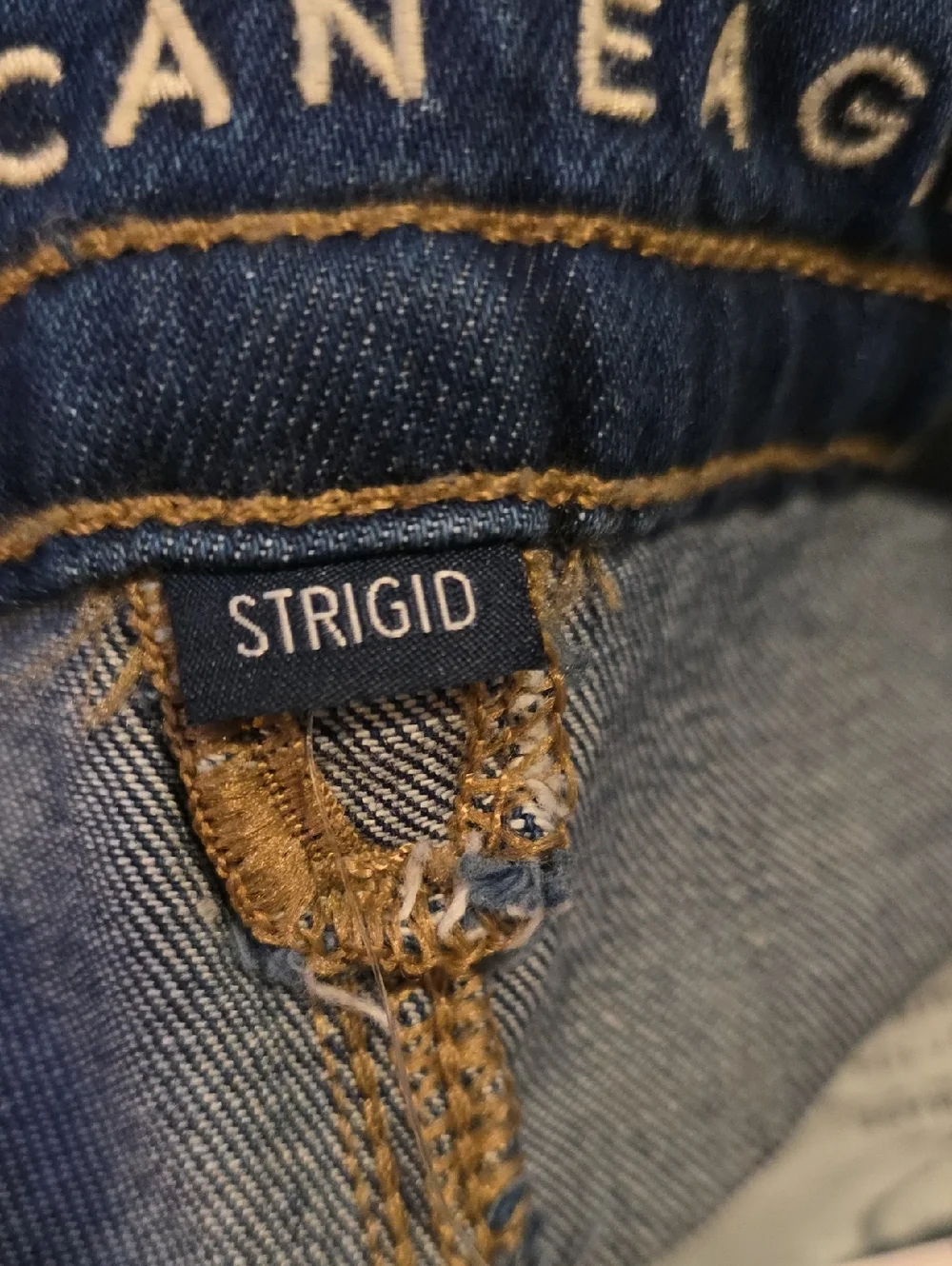 American Eagle Low Rise Strigid Ultra Wide Leg Jeans Size 6 - Picture 11 of 15